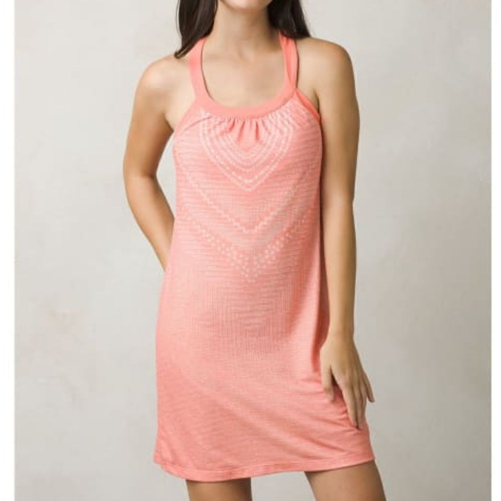 PRANA Women's Cantine Active Dress ' peach synergy' coral